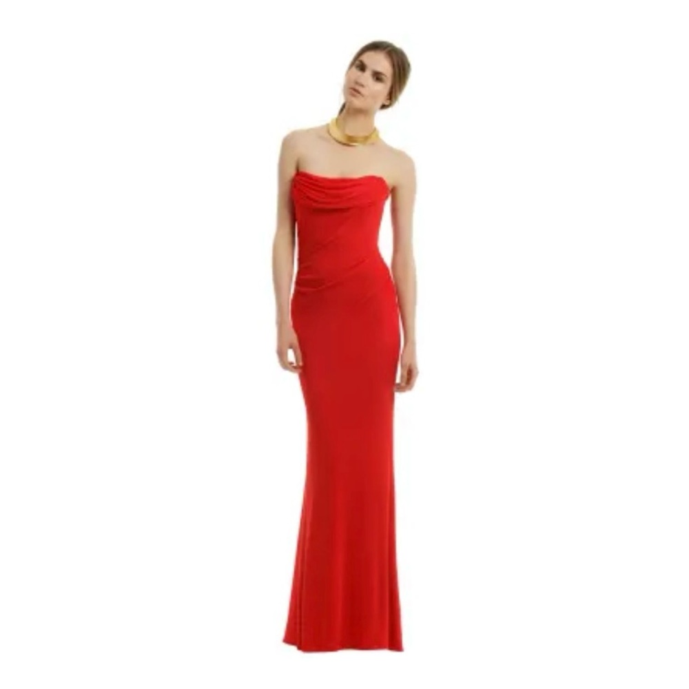 David Meister Red Phoenix Rising Gown. SZ 10 NWT. Never worn.